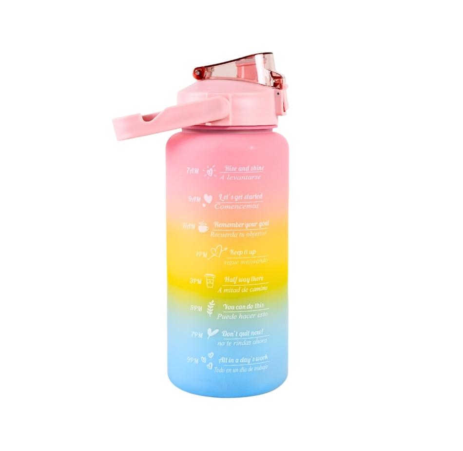 Motivational Water Bottle with Time Marker, Leakproof/Unbreakable/Fitness Sports Water Bottle Large Capacity 2000ML, 1000ML, 650ML, 300ML  (Pack Of 4 Pcs)