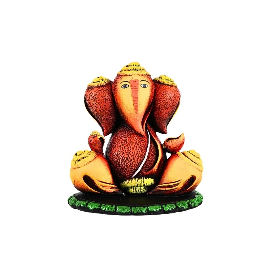 Ganesha Idol for Home Decor - Red