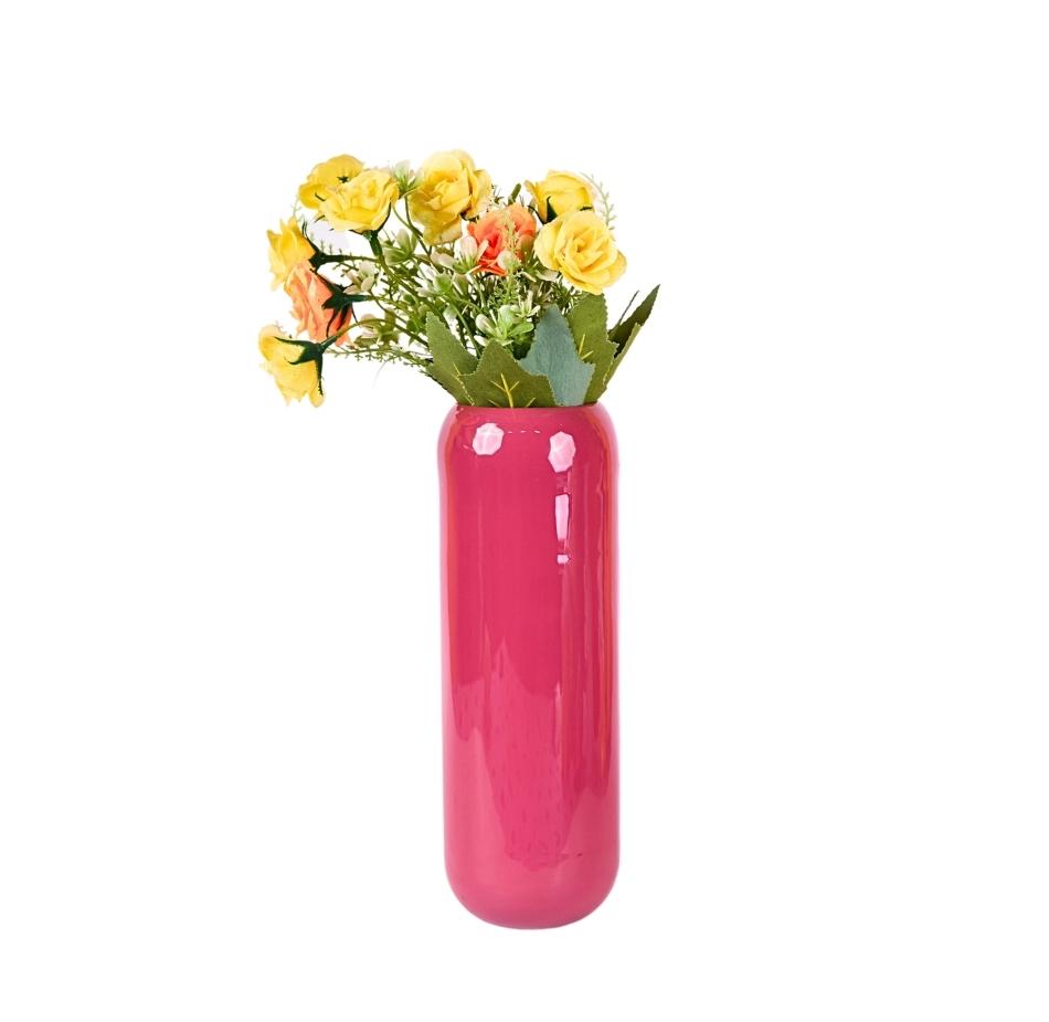 Elegant Pink Flower Vase - Timeless Home Decor Accent