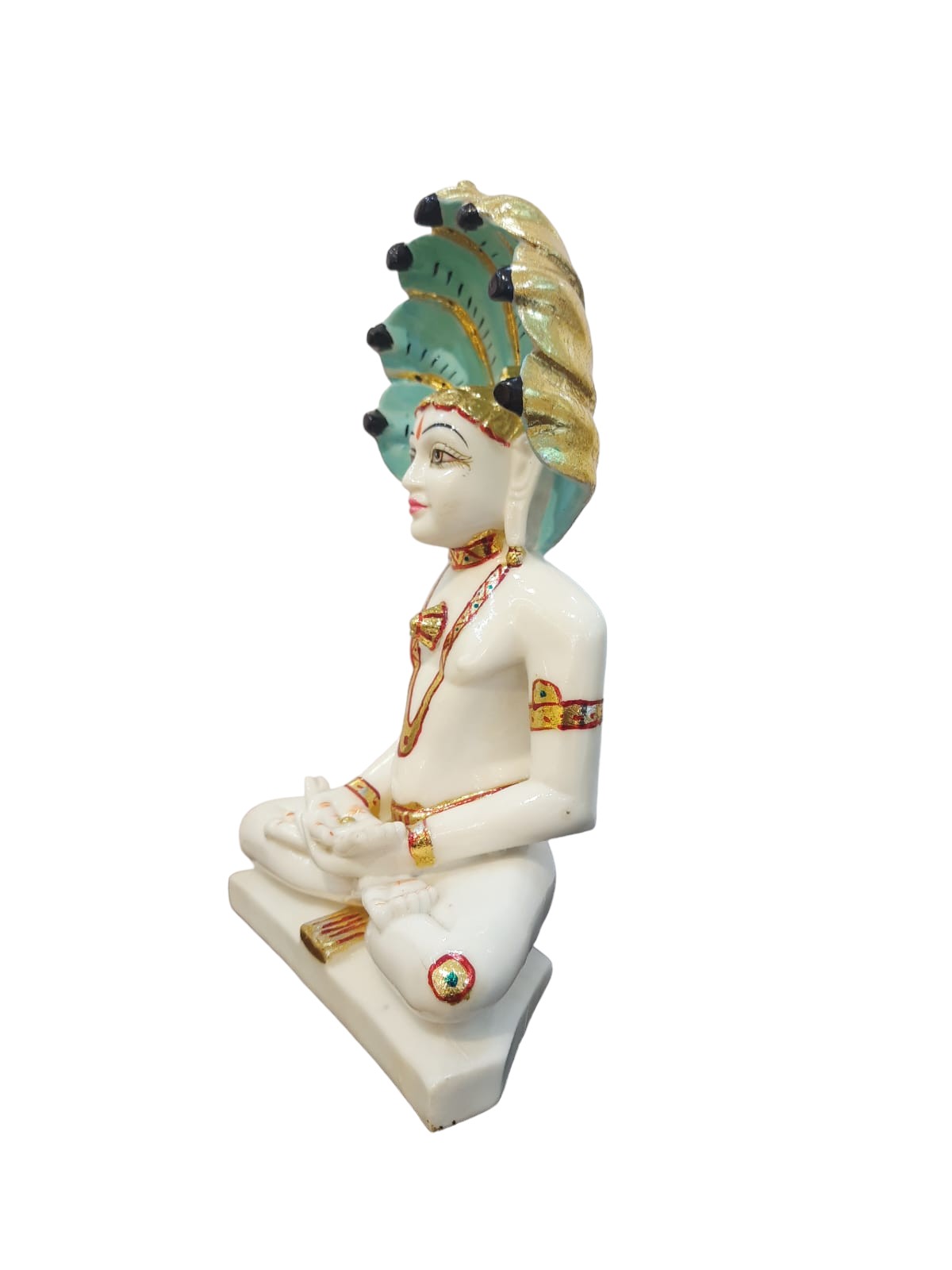 White Marble Parshwanath Statue